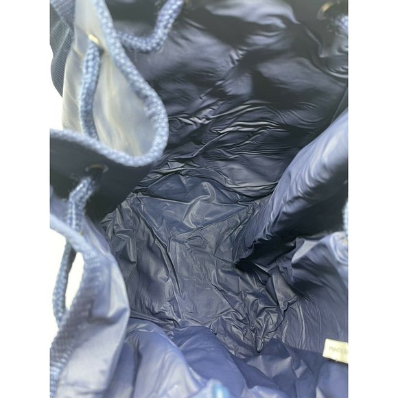 Vtg 90s Y2K Ralph Lauren POLO SPORT Drawstring Bucket Bag USA Flag Vinyl Tote - Picture 3 of 4